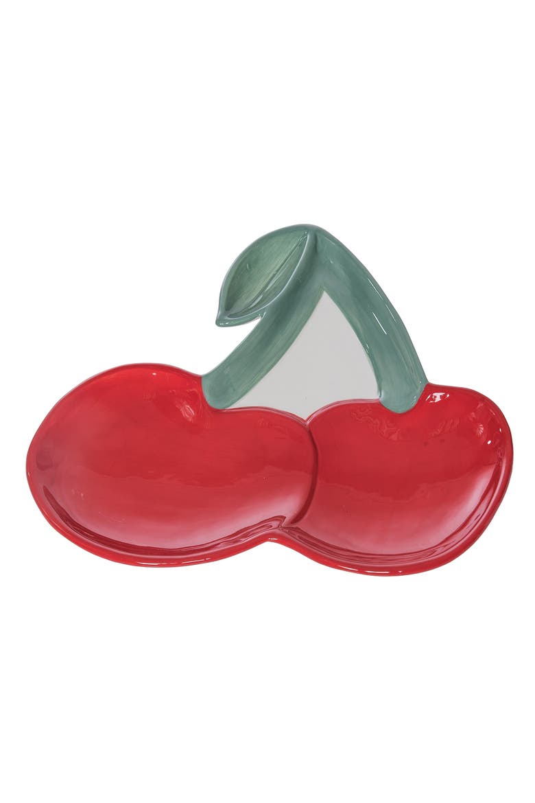 Dolomite Cherry Platter Multicolored for Spring Serving and Entertaining, Main, color, Multicolored