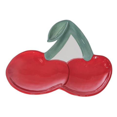 Dolomite Cherry Platter Multicolored for Spring Serving and Entertaining