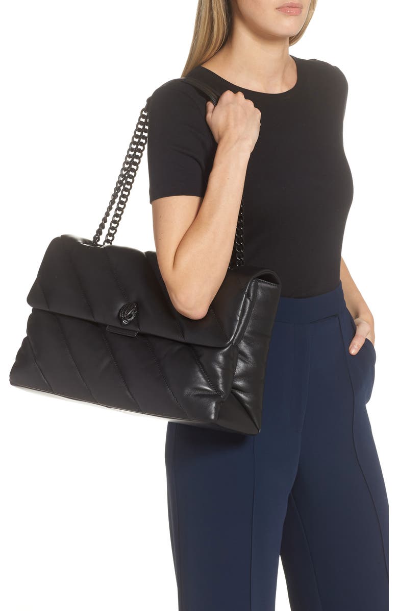 Kurt Geiger London Kensington XXL Soho Drench Leather Shoulder Bag, Alternate, color,