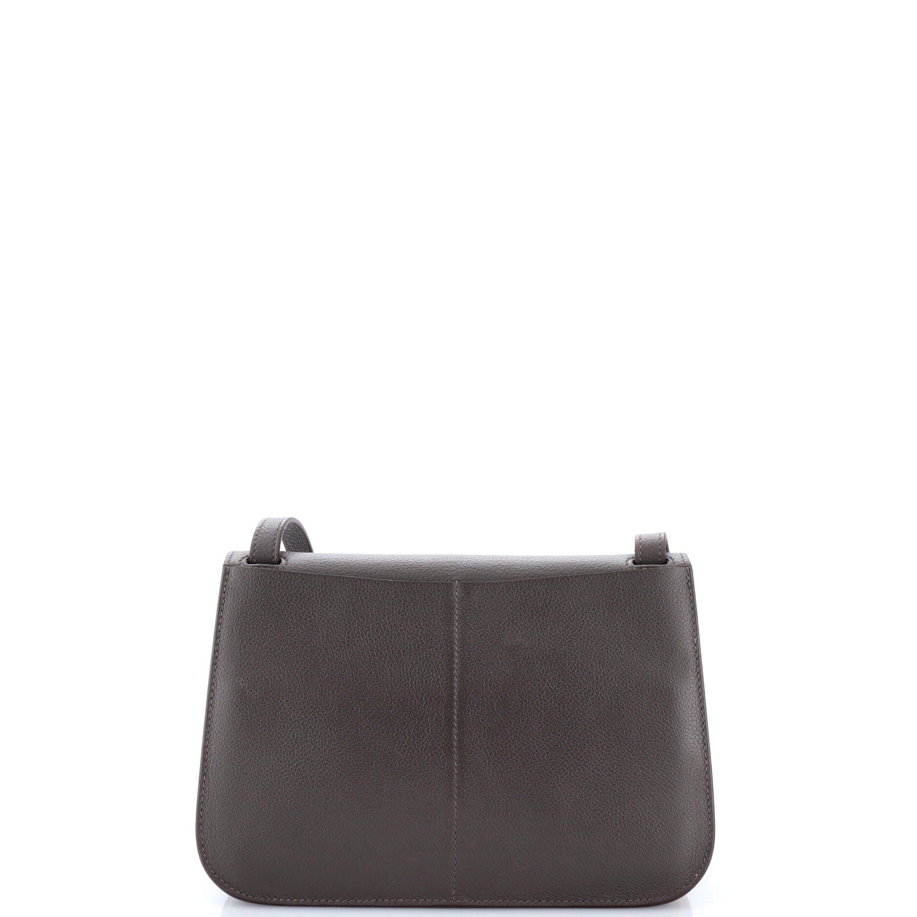 Pre-Owned Hermes Halzan Bag Evercolor 25, Alternate, color, Vert De Gris