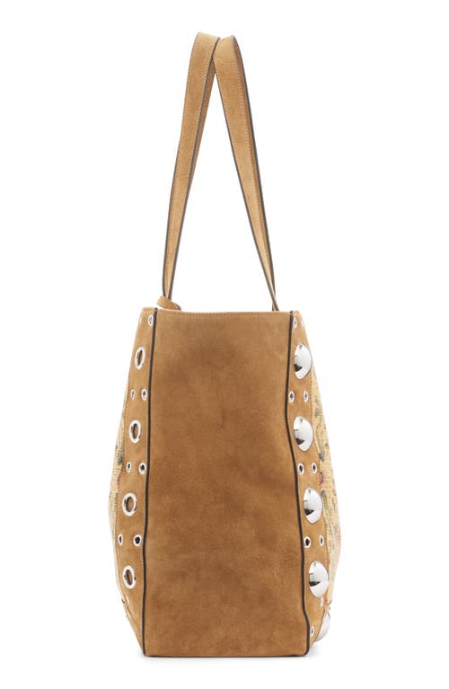 Valentino Garavani Garavani Nellcôte Medium Shopping Bag In Jacquard Fabric In Multi