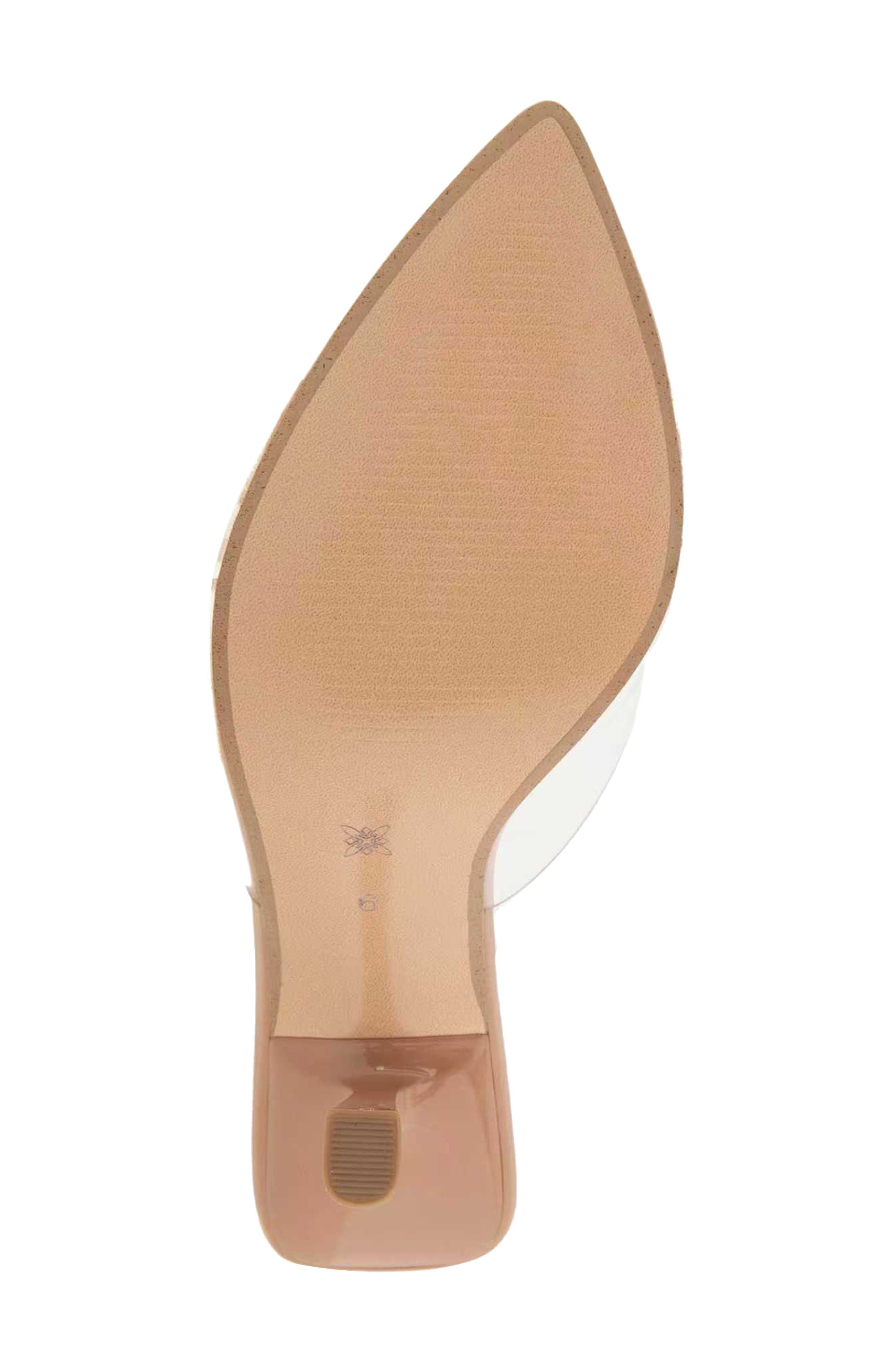 BCBGeneration Ipolo Pointed Toe Sandal, Alternate, color, Clear/ Tan