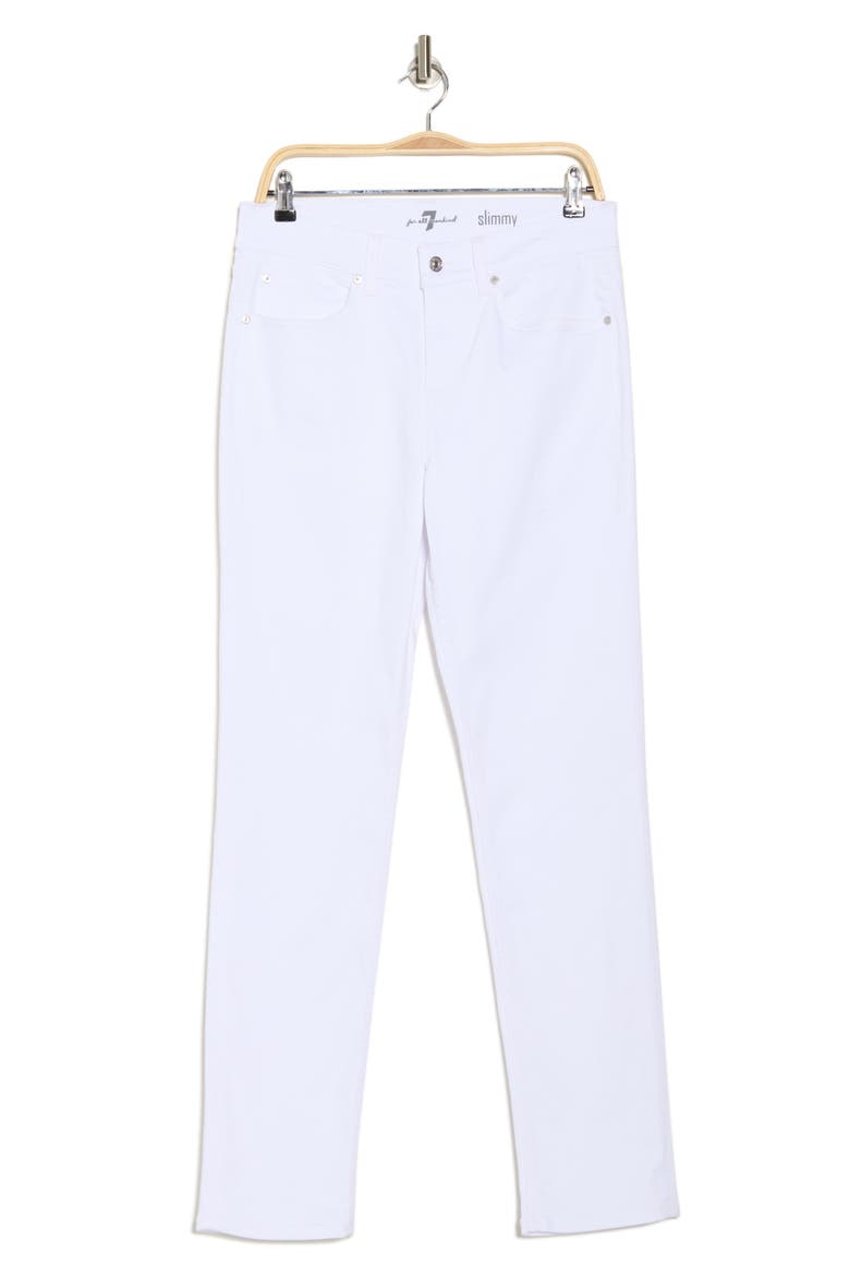 Slimmy Slim Fit Jeans, Alternate, color, WHITE