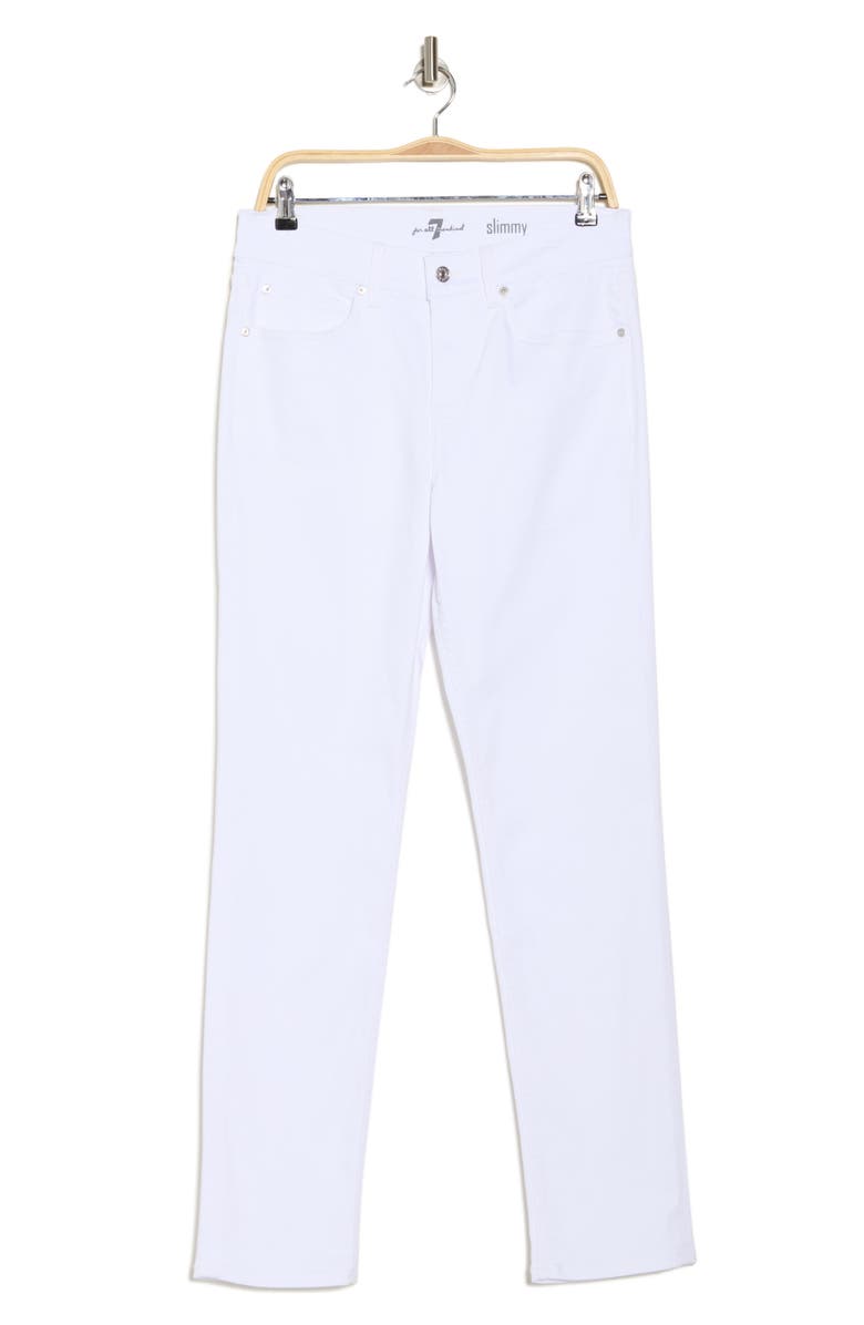 Seven Slimmy Slim Fit Jeans, Alternate, color, White