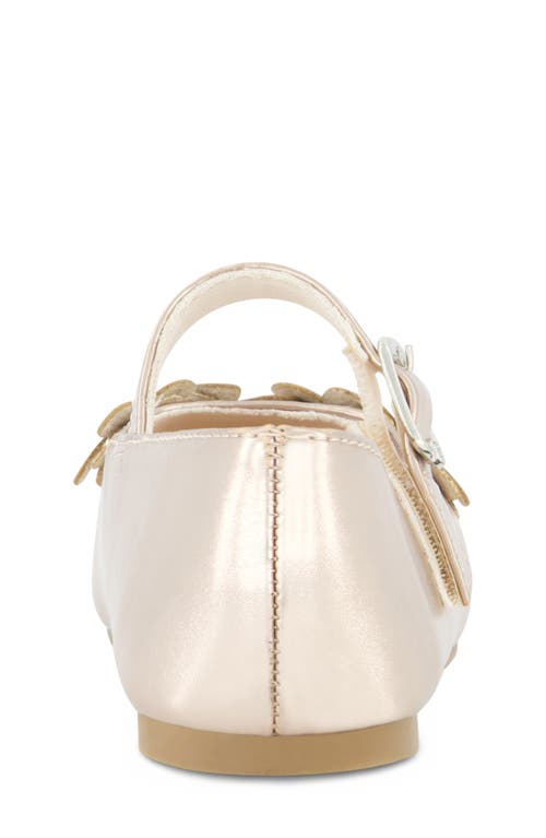 Jessica Simpson Kids' Amy Petal Mary Jane Flat In Gold