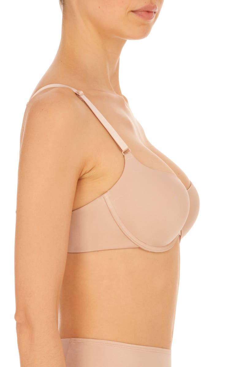Natori Liquid Underwire Balconette Push-Up Bra, Alternate, color, Light Mocha