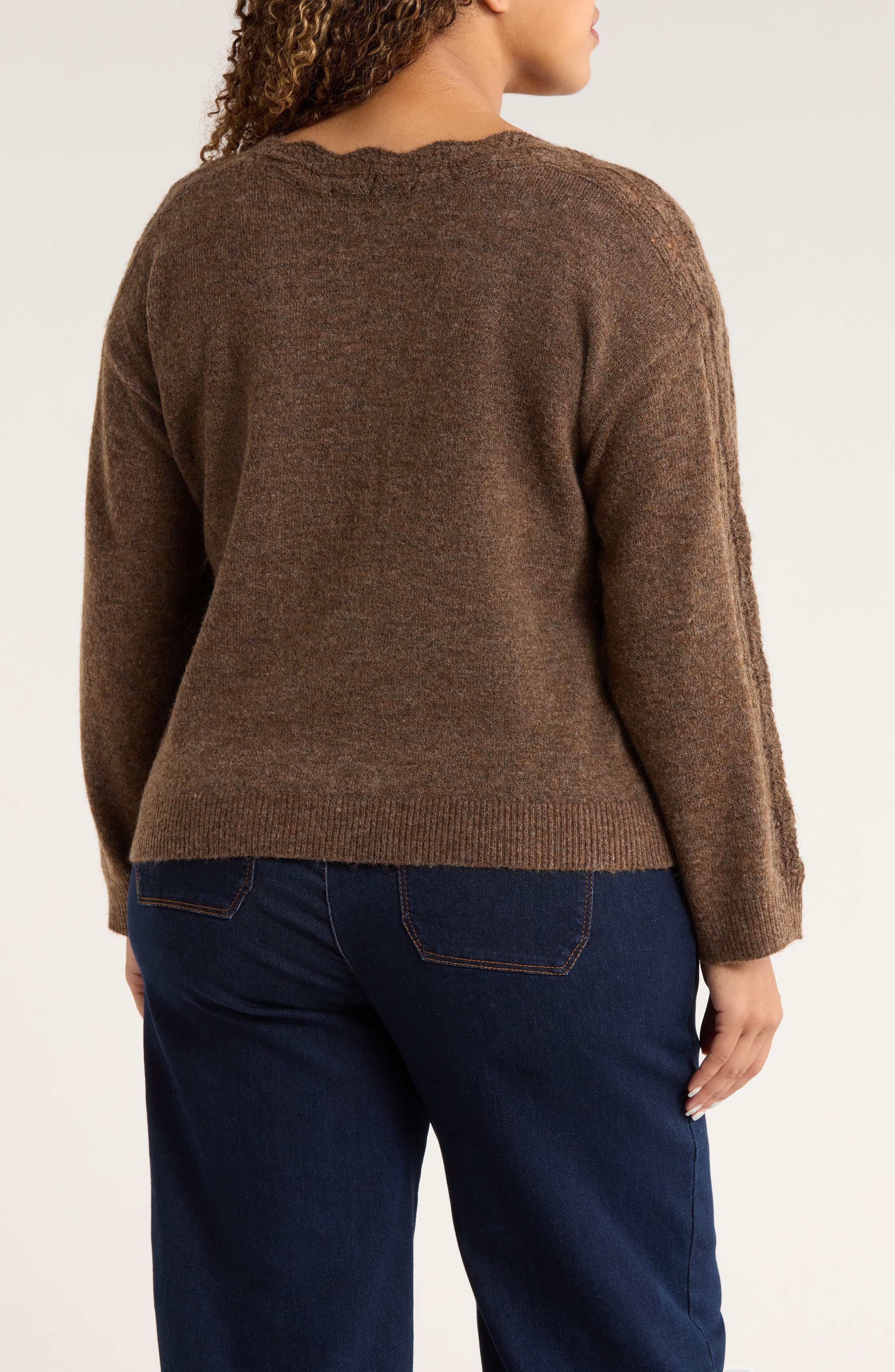 Open Stitch Boat Neck Sweater - image 4