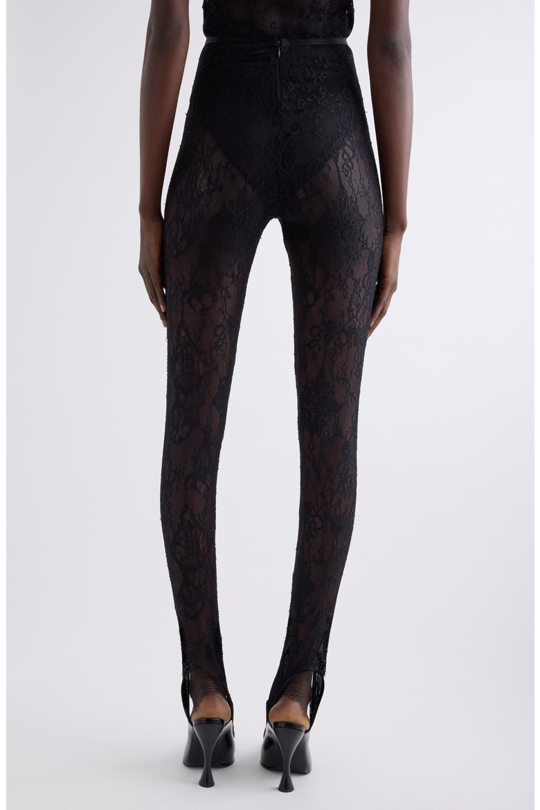 Chandelier Stretch Lace Leggings, Alternate, color, BLACK
