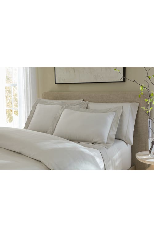 Sferra Carlotta Sateen Pillow Sham In Grey
