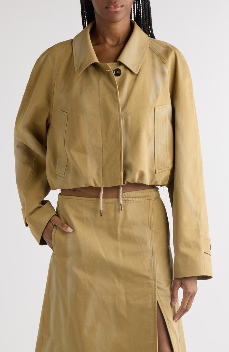 Acne Studios Omary Cotton Twill Crop Jacket, Main, color,