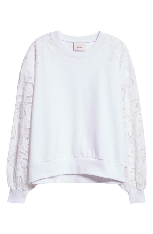 Cinq À Sept Cinq A Sept Embroidered Paisley Pullover Sweatshirt In White