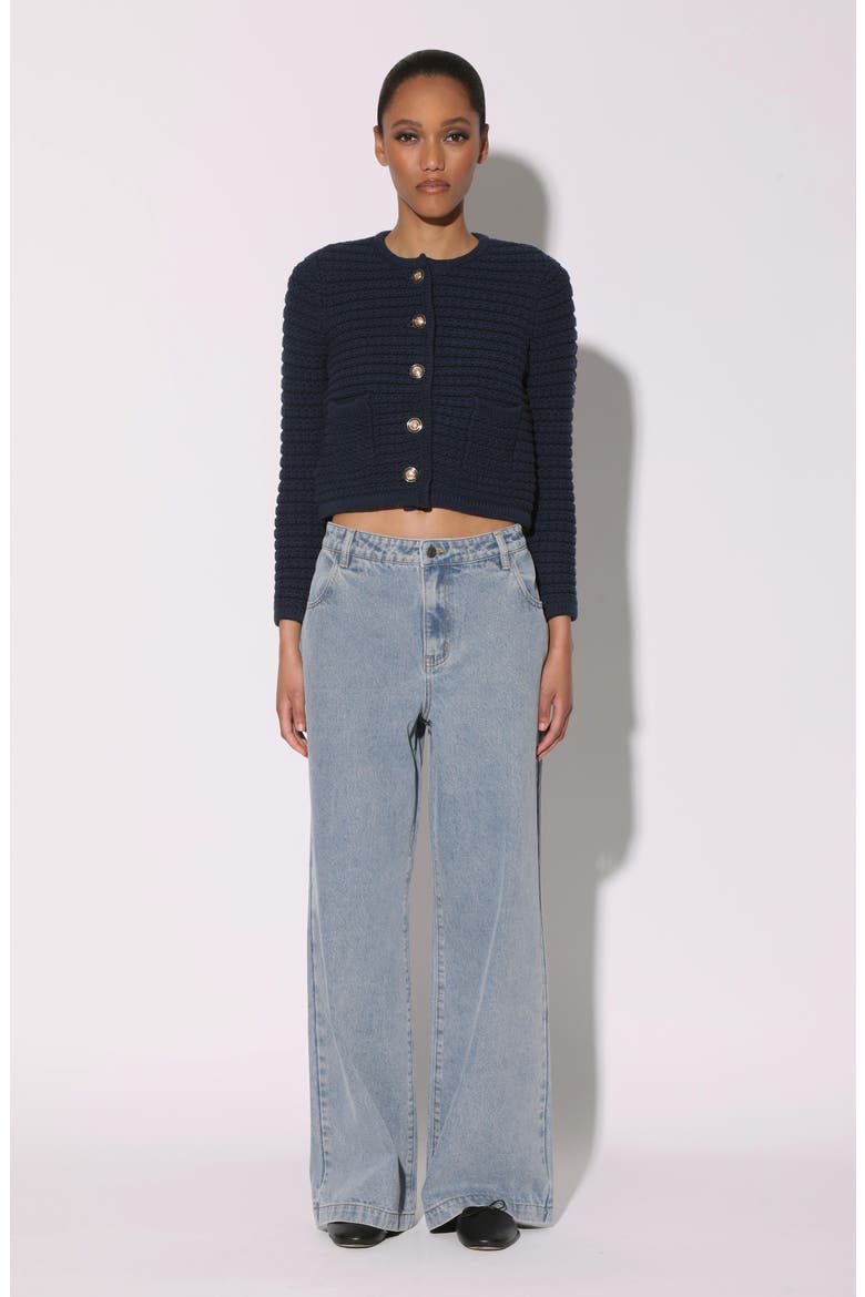 Elena Wide Leg Jeans, Alternate, color, LIGHT WASH