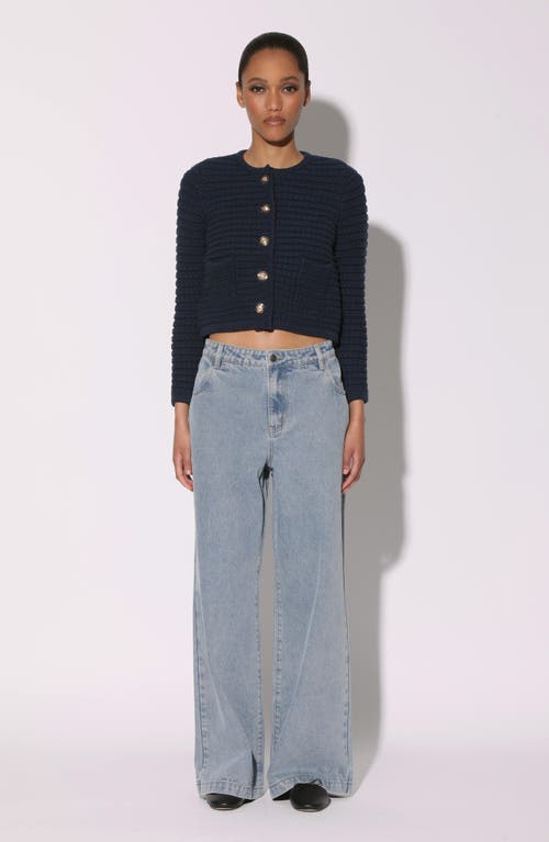 Shop Walter Baker Elena Wide Leg Jeans In Light Wash