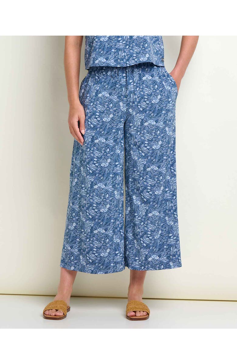 Toad & Co Sunkissed Wide Leg Crop Pant, Main, color, Canal Print