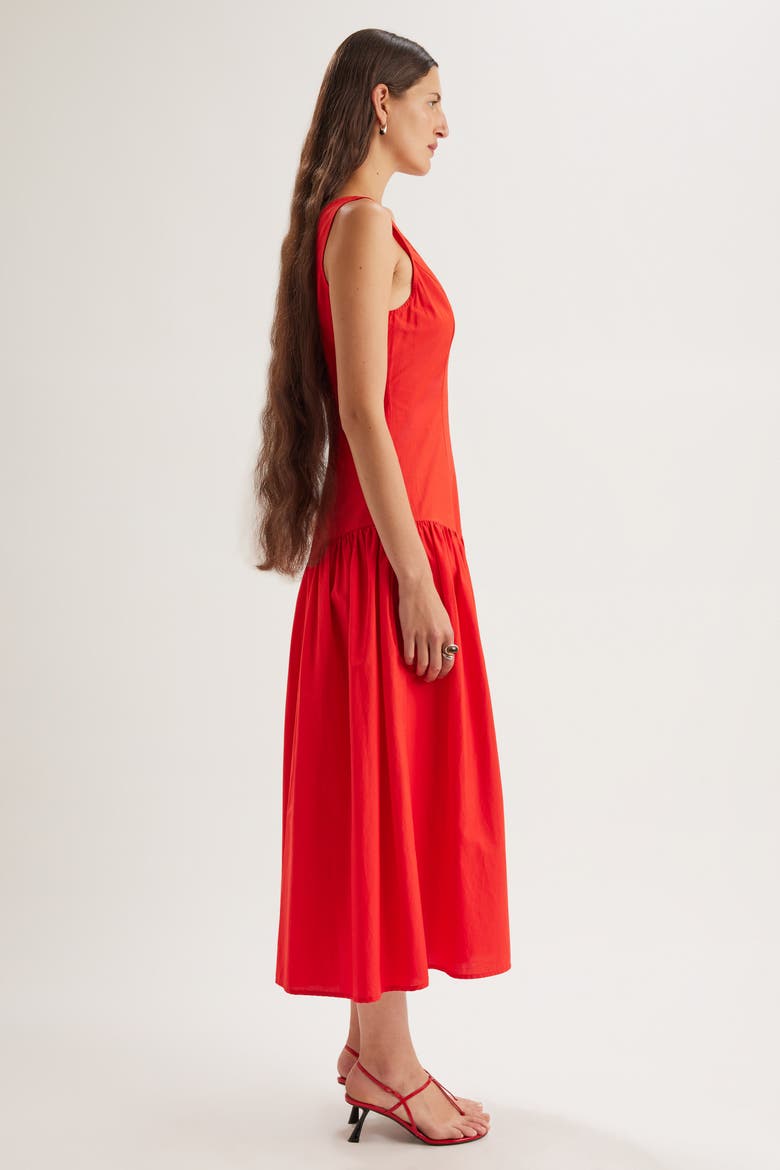 Garance Dress, Alternate, color, Cherry