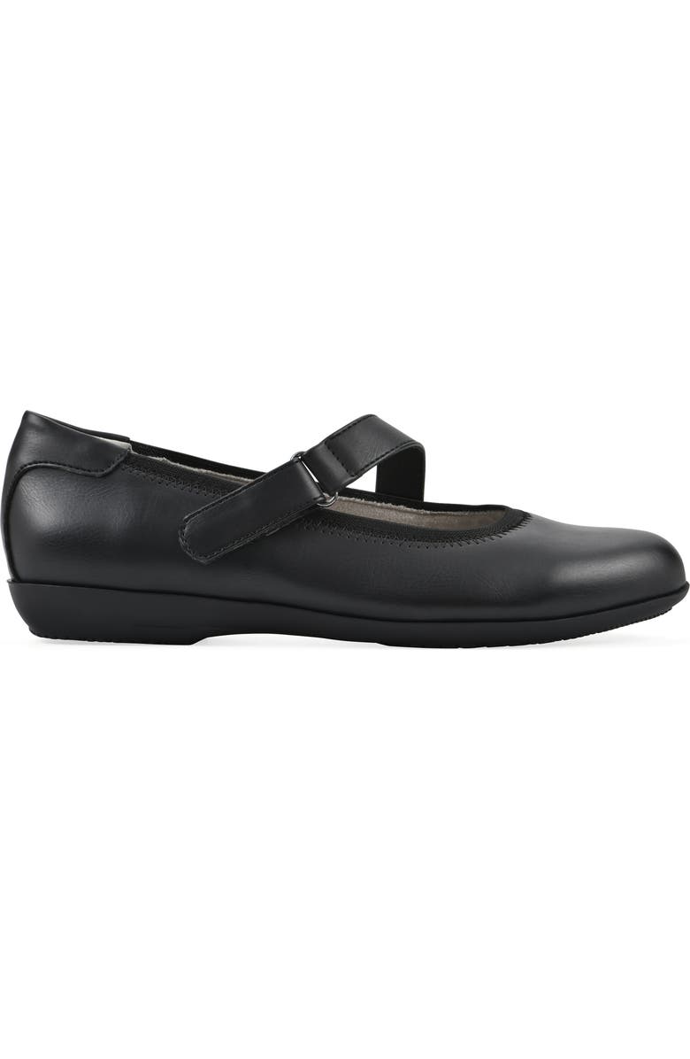 CLIFFS BY WHITE MOUNTAIN Carwen Mary Jane Flat, Alternate, color, Black/ Smooth