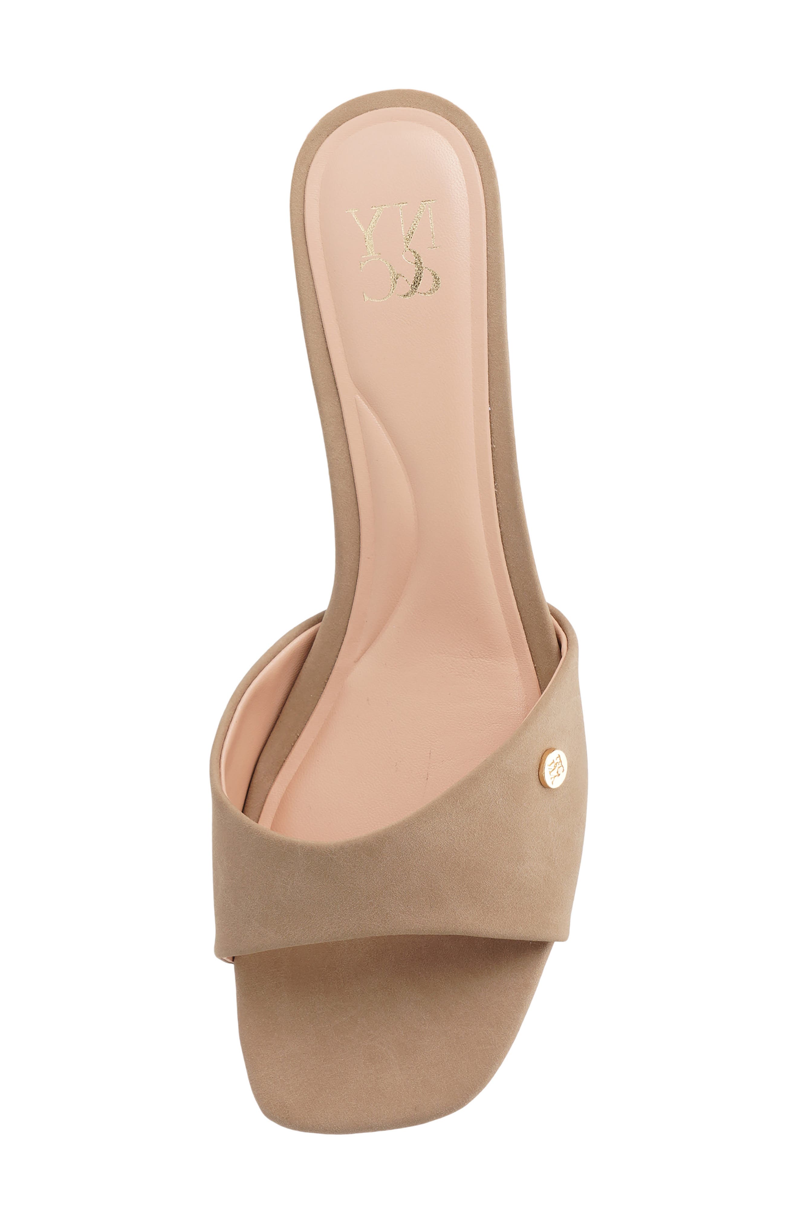 Gaia Kitten Heel Sandal, Alternate, color, TAUPE