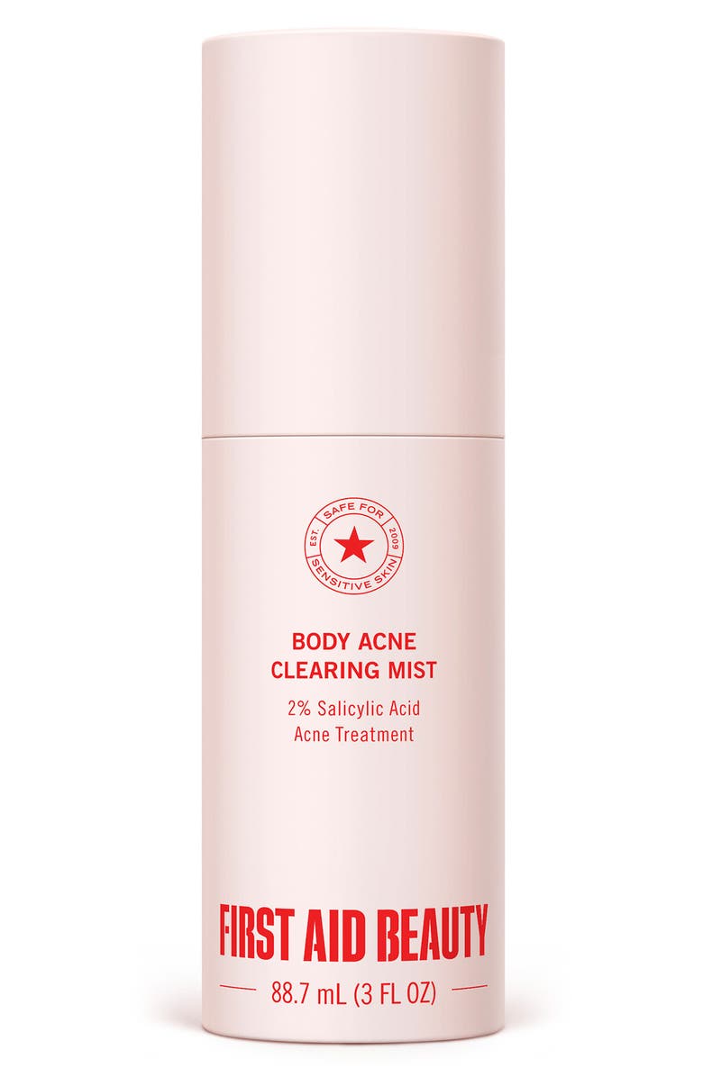 First Aid Beauty Body Acne Clearing Mist with 2% Salicylic Acid, Main, color,