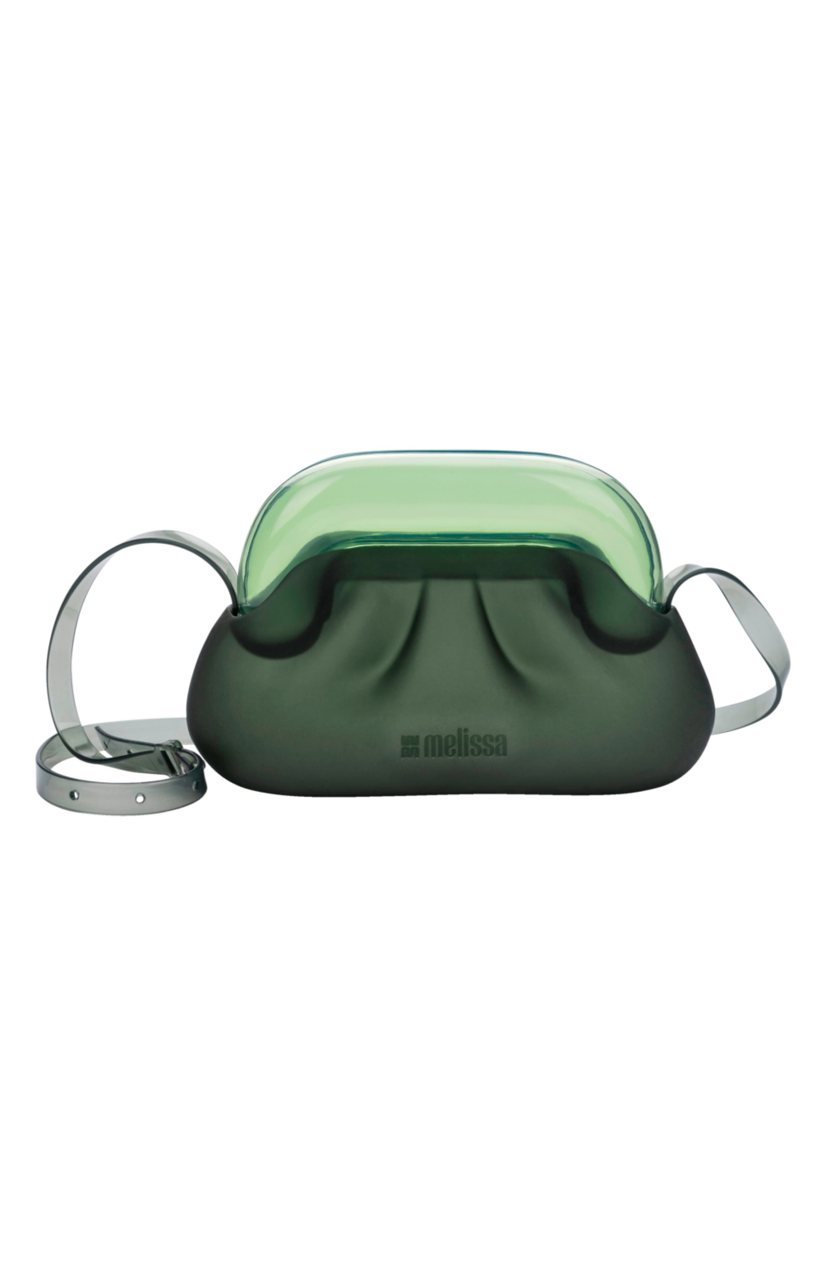 Glass Jelly Shoulder Bag, Alternate, color, GREEN