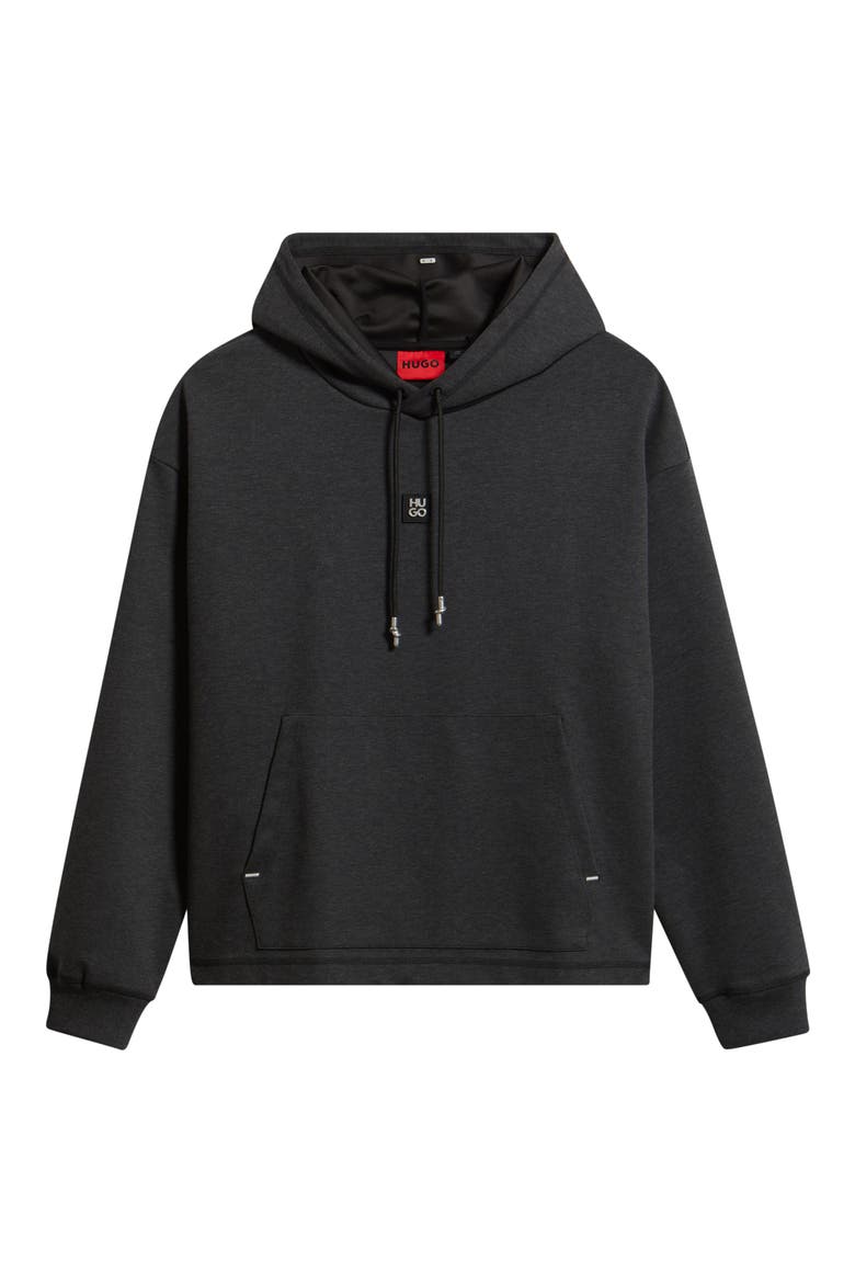 Dineo Logo Patch Hoodie, Alternate, color, MED GREY