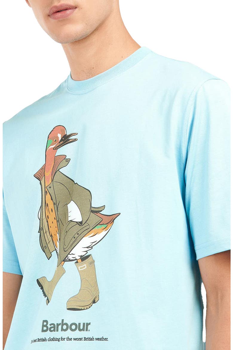 x Noah Duck Graphic Tee, Alternate, color, SKY BLUE