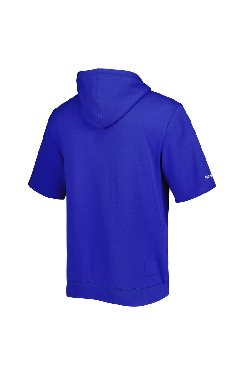 Mitchell & Ness Men's Mitchell & Ness Royal New England Patriots Washed Short Sleeve Pullover Hoodie, Alternate, color, Royal