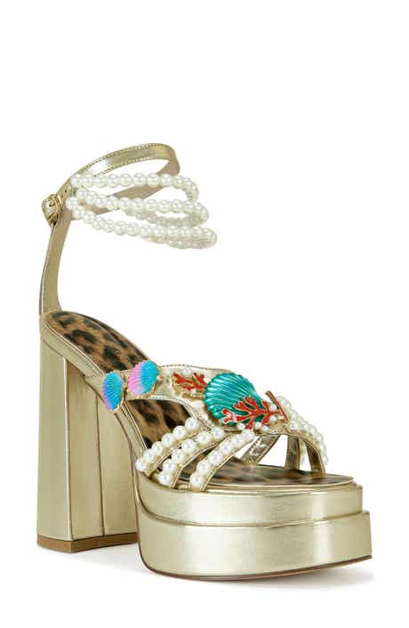 AZALEA WANG Arleth Ankle Strap Platform Sandal