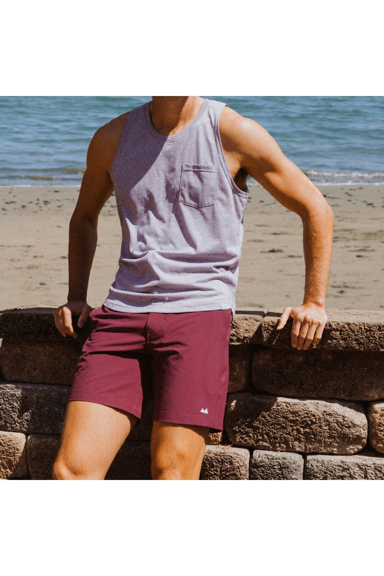 Seacliff Board Short, Alternate, color, Berry