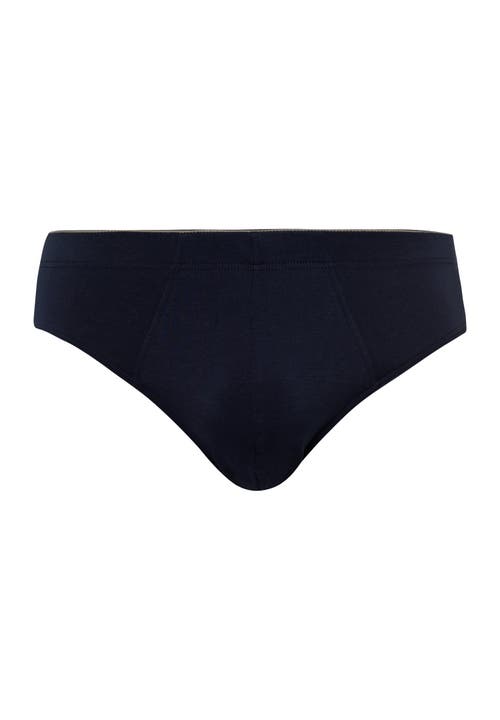 Hanro Cotton Superior Cotton Brief In Midnight Navy