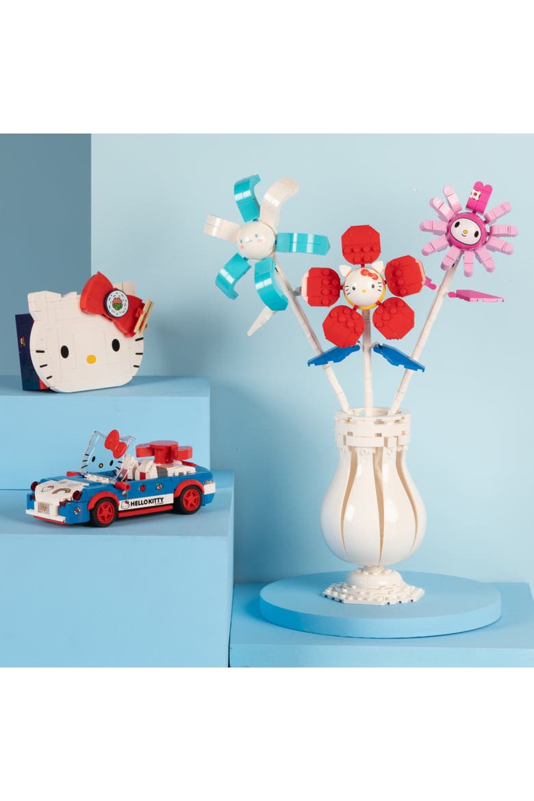 Hello Kitty Flower Building Set, Alternate, color, Pink