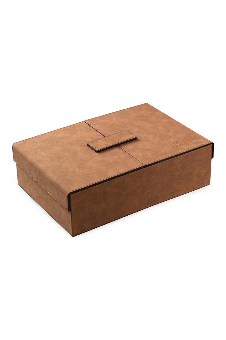 Rummikub Set with Faux Leather Box, Alternate, color, BROWN