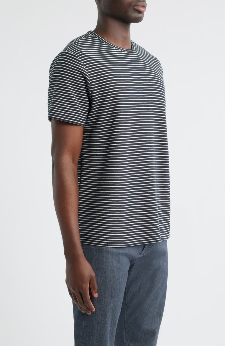 Nordstrom Feeder Stripe Cotton T-Shirt, Alternate, color, Black- White Paul Stripe