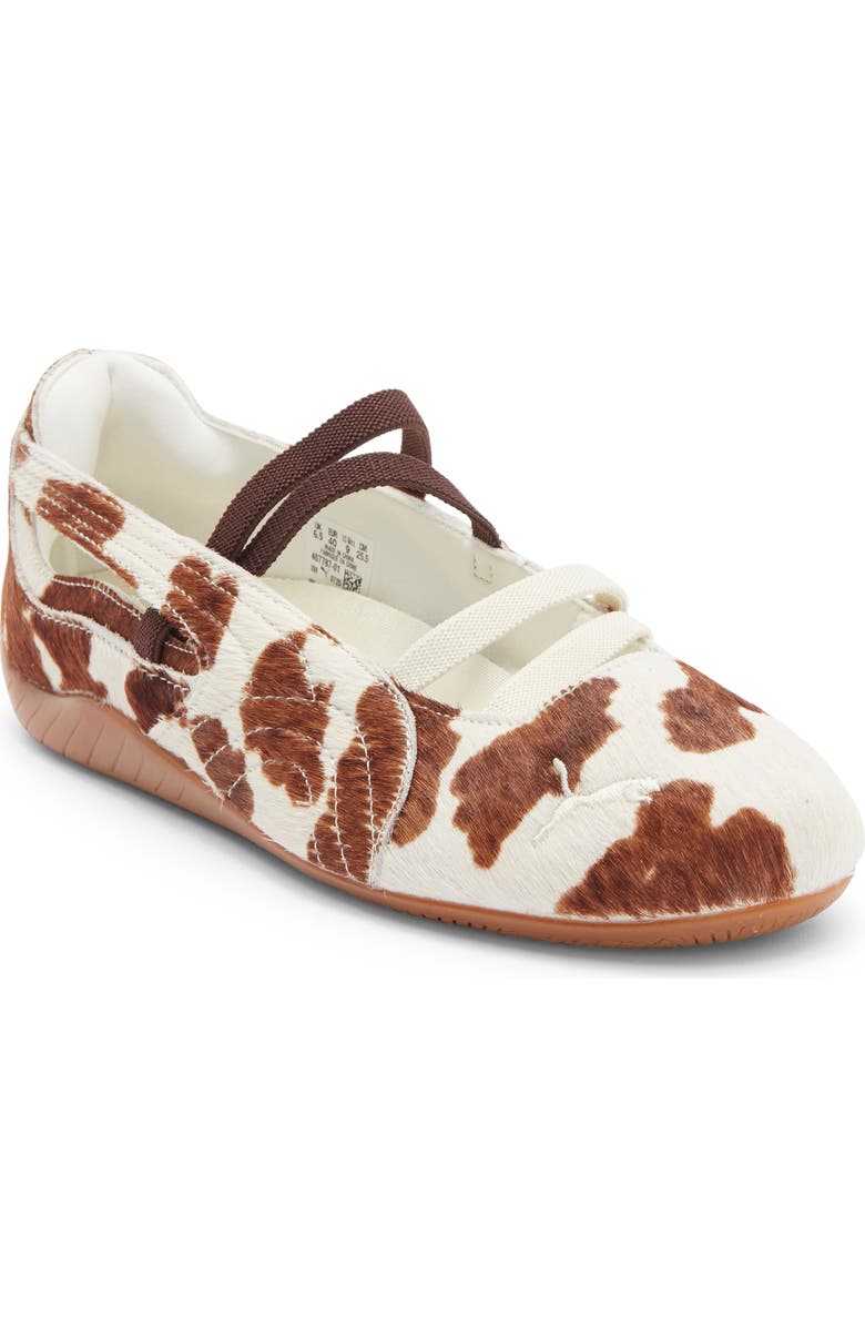 PUMA Speedcat Genuine Calf Hair Ballet Sneaker, Main, color, Chocolate Brown Calf Hair/ Gum