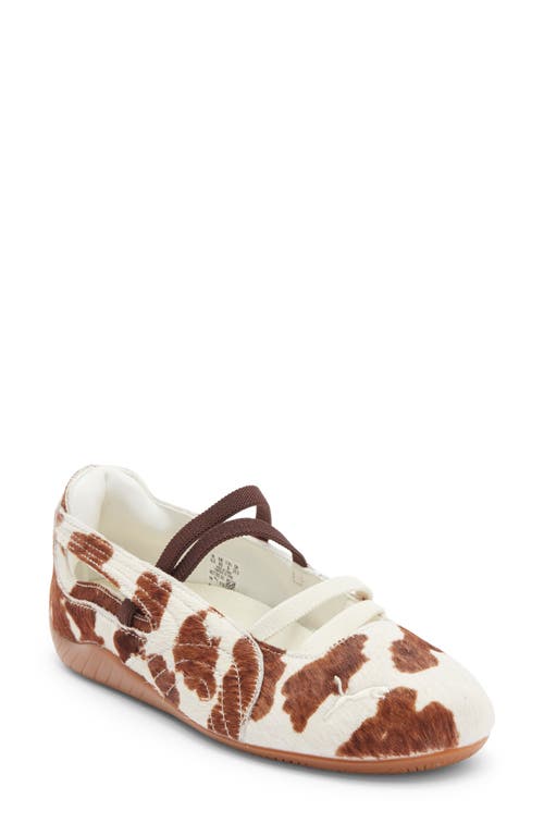 Puma Speedcat Genuine Calf Hair Ballet Sneaker In Animal Print