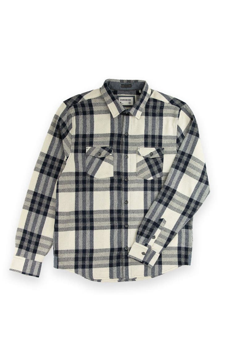 Redwood Button Down Shirt, Main, color, Cream/ Dylan Plaid