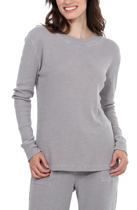 Under the Stars Waffle Knit Pajama Top