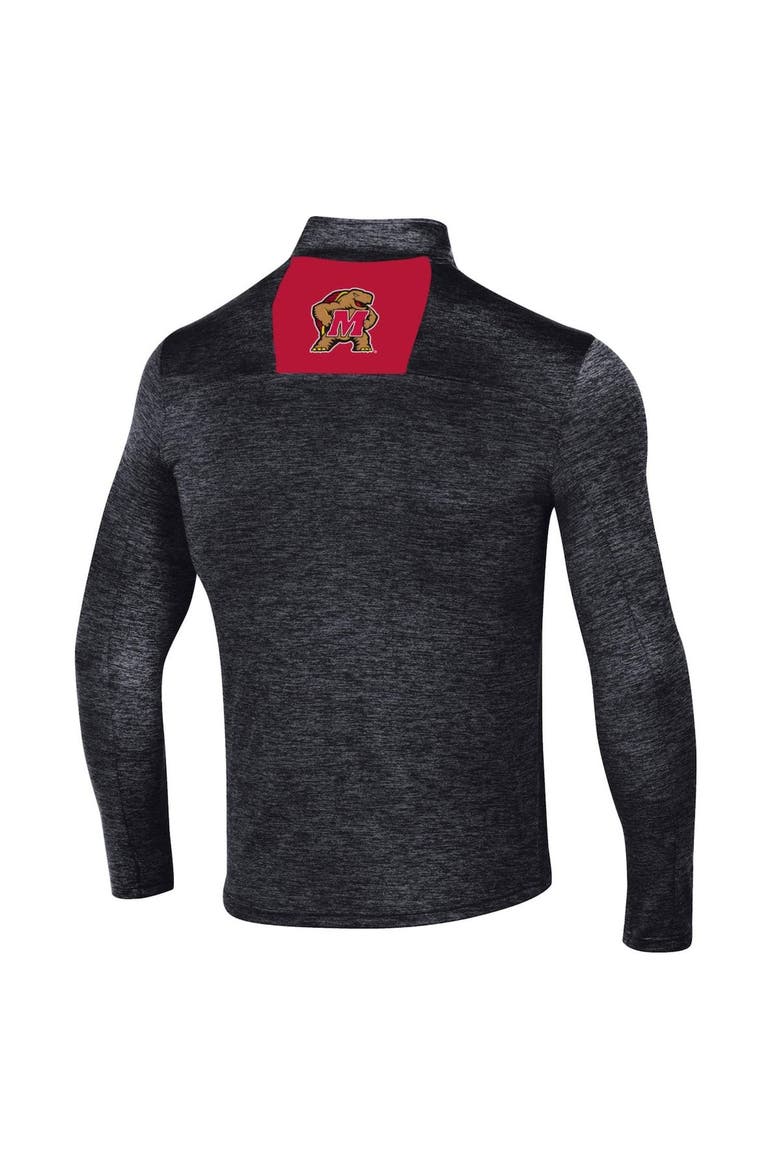 Men's Under Armour Black Maryland Terrapins Gameday Twist Quarter-Zip Top, Alternate, color, Black