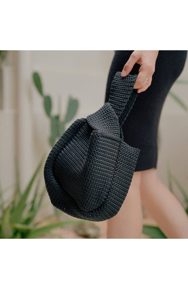 PINK HALEY Mackenzie Knit Clutch, Alternate, color, Black