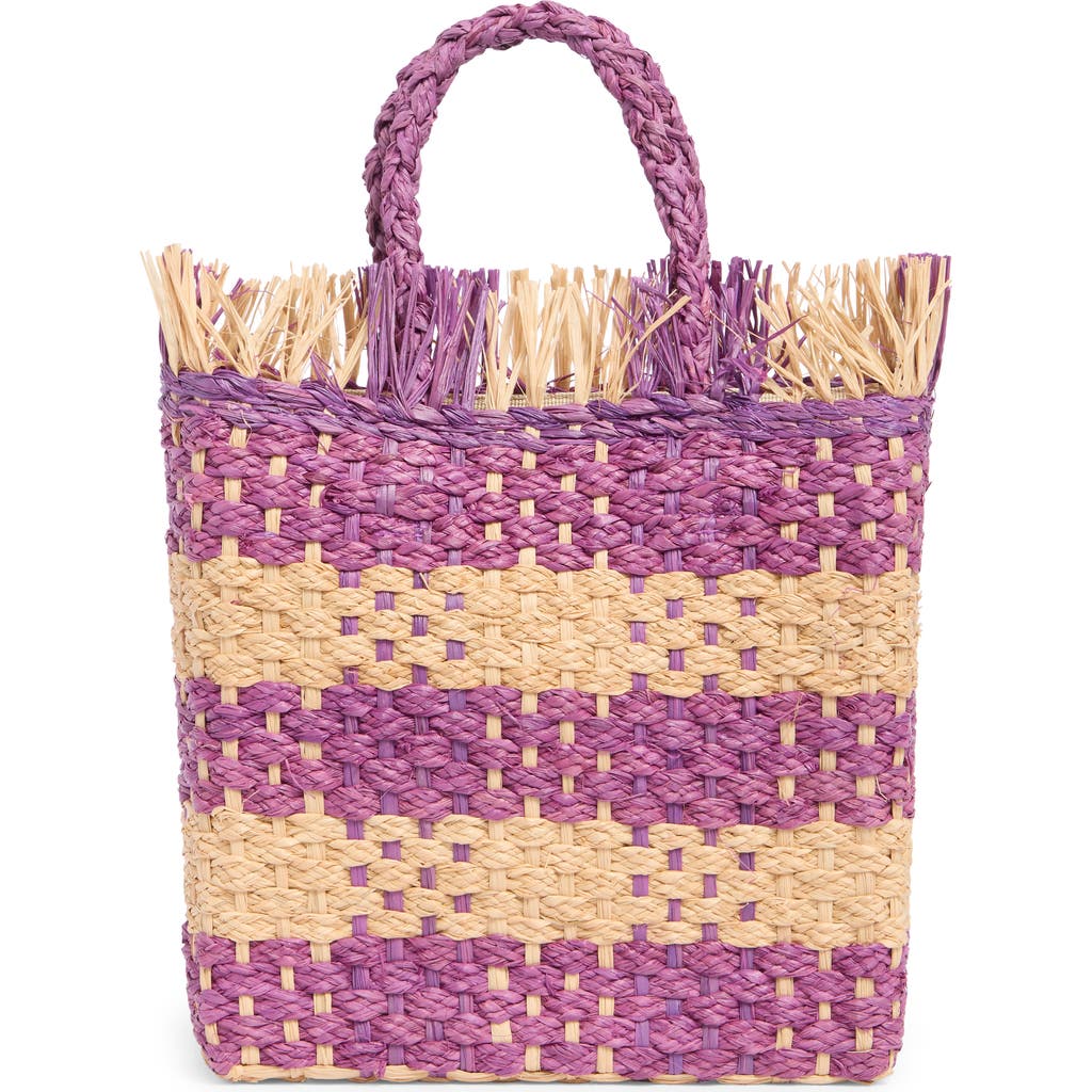 L*space Lspace Charlie Stripe Woven Straw Bag