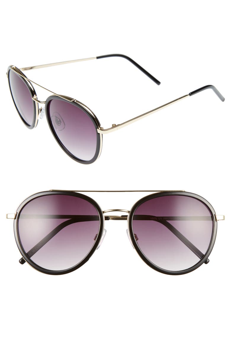 BP. Zanzibar 54mm Aviator Sunglasses, Main, color, 