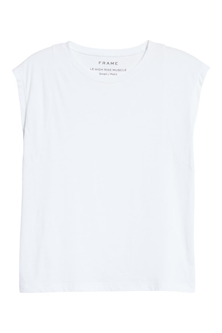 Le High Rise Muscle Tee, Alternate, color, BLANC