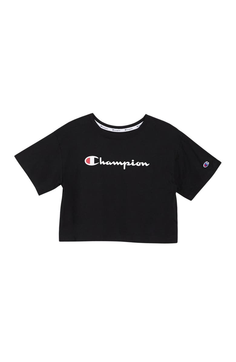 Champion The Cropped Logo T-Shirt, Alternate, color,