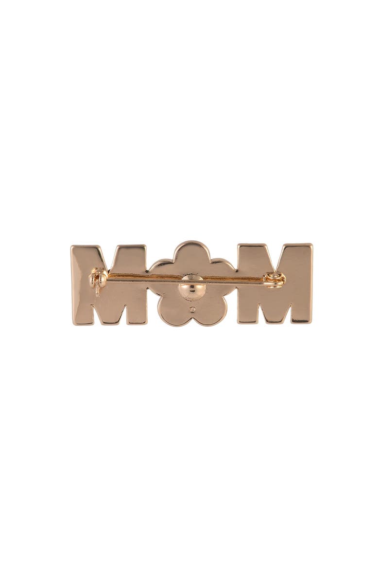 Stone and Enamel Mom Pin, Alternate, color, Pink