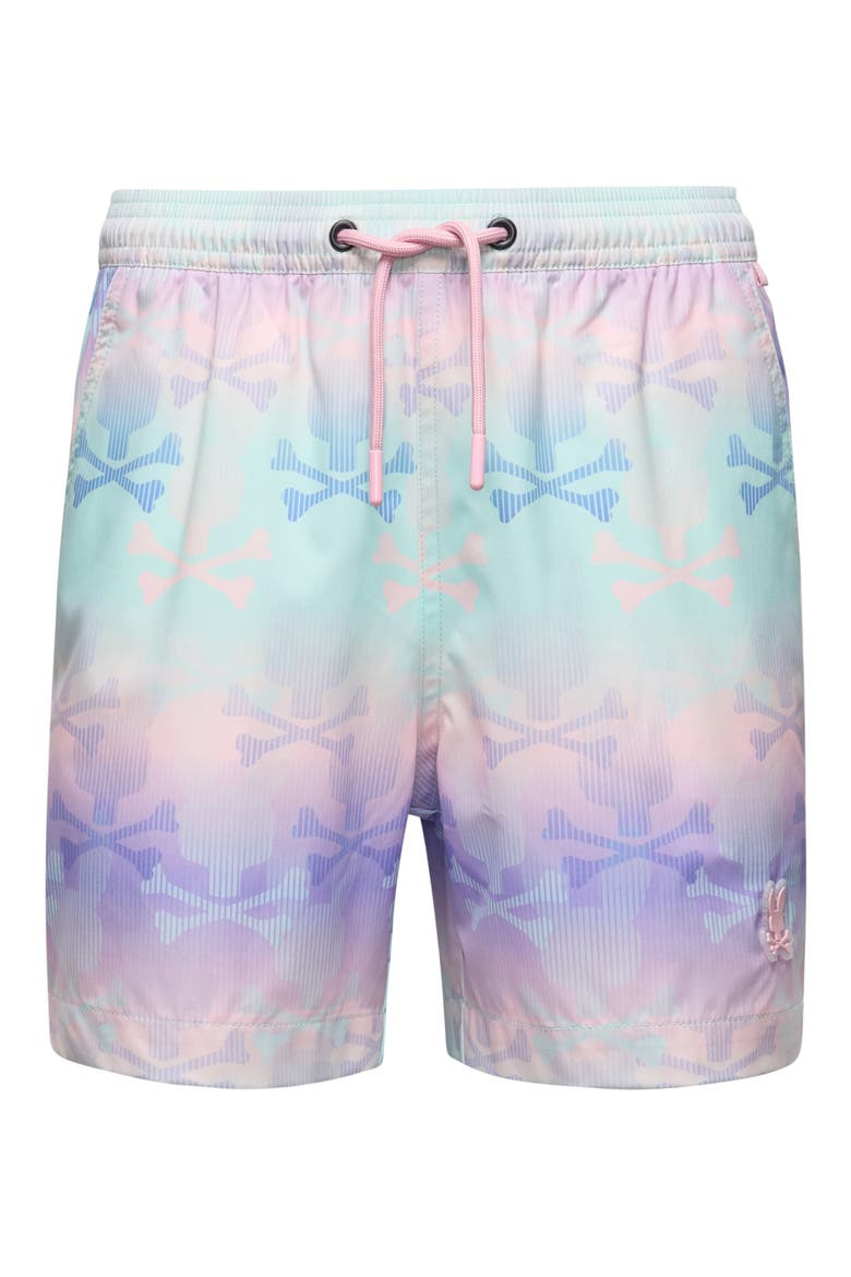 Kids' Foster Bunny Swim Trunks, Main, color, LAVENDER GRAY