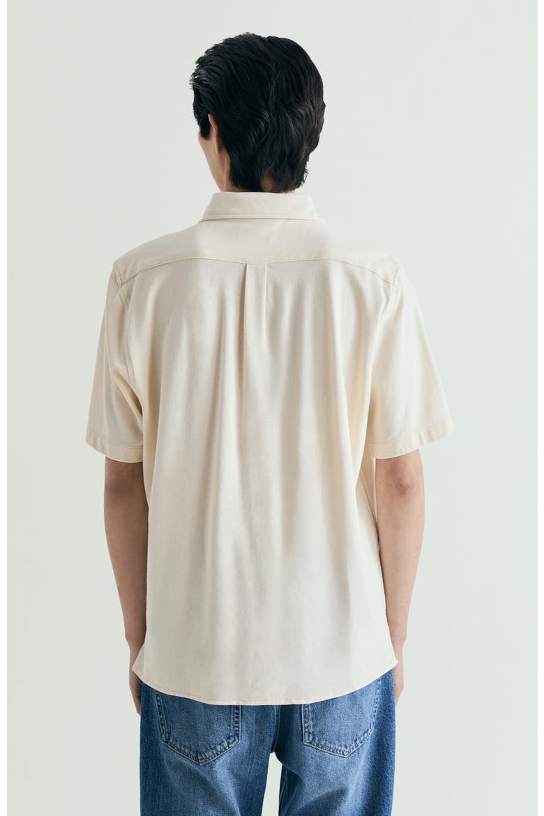 Honeycomb Resort Shirt, Alternate, color, Cream