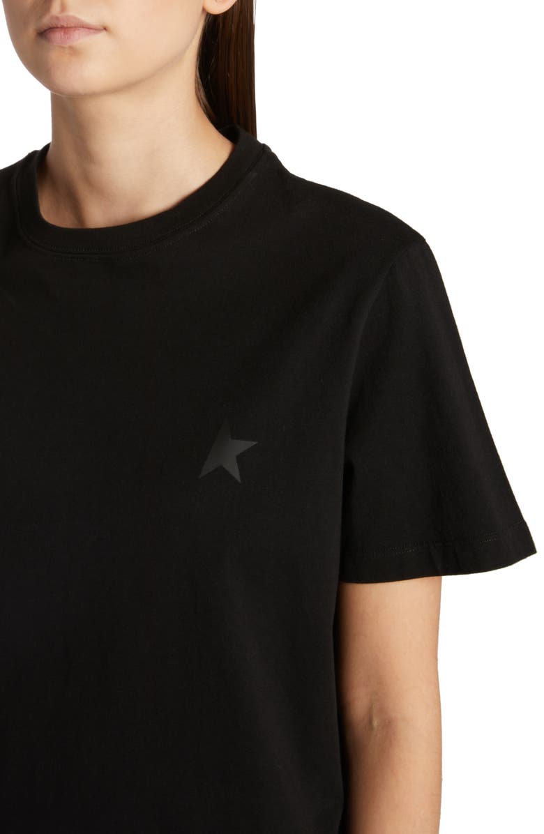 Golden Goose Small Star Cotton T-Shirt, Alternate, color, Black