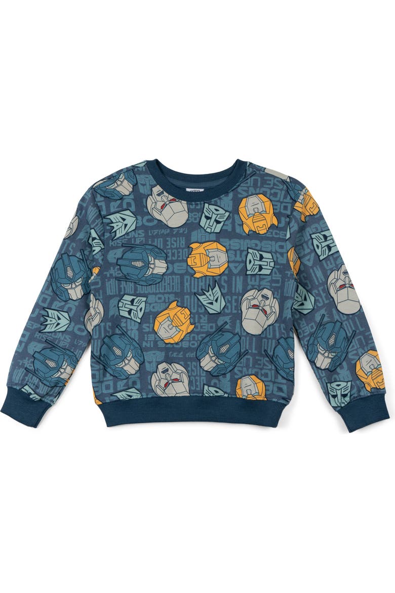 Fleece 2-Piece Sweatshirt and Pants Set, Alternate, color, Transformers Navy