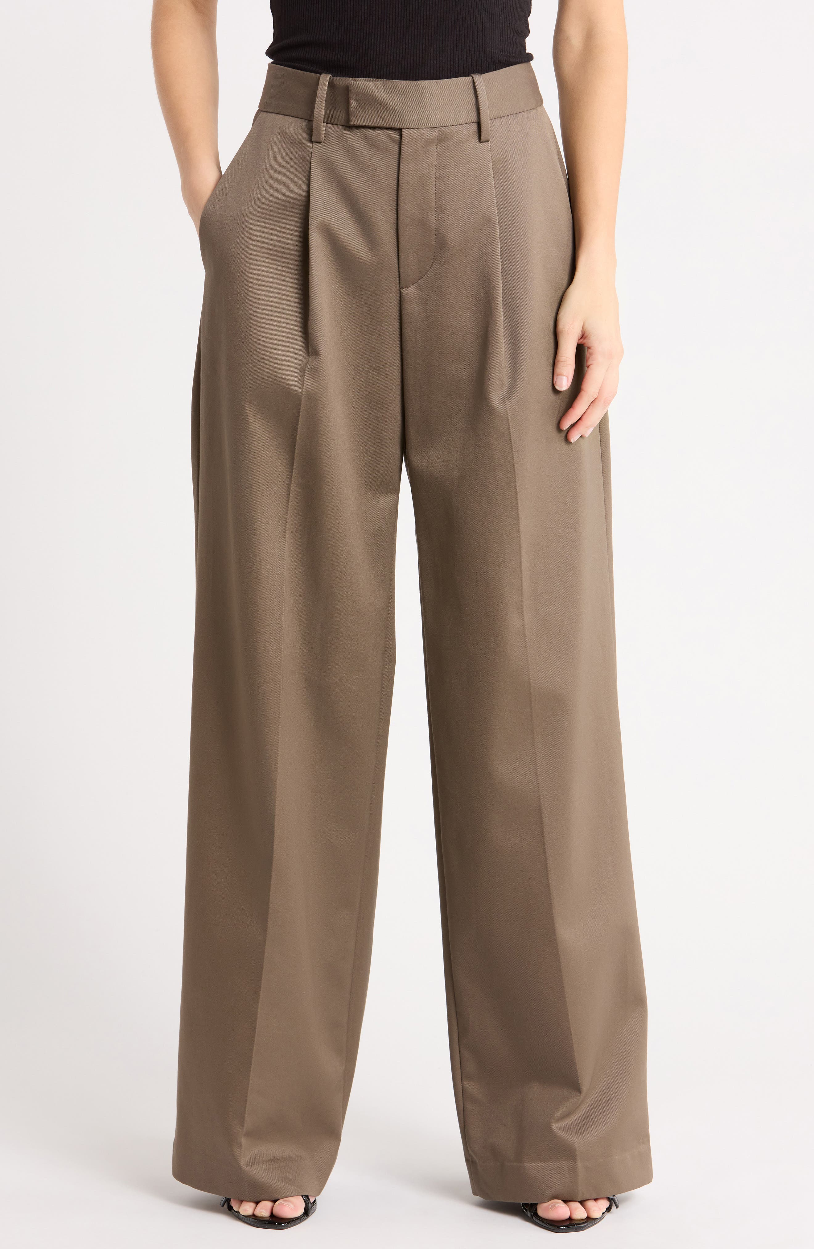 The Timeless Chino High Waist Wide Leg Pants