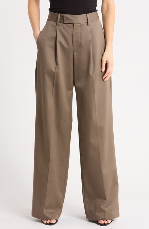 The Timeless Chino High Waist Wide Leg Pants