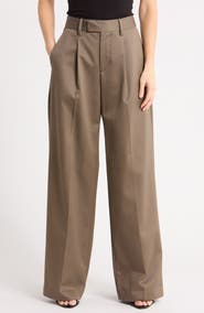 FRAME The Timeless Chino High Waist Wide Leg Pants